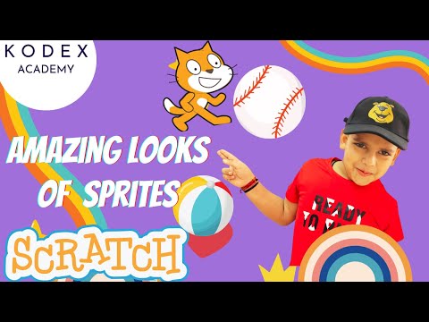 🎨 Create Amazing Sprite Looks with Looks Blocks | Scratch Tutorial for Kids 🎮