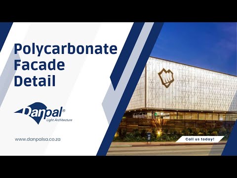 Polycarbonate facade detail
