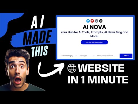 How to Make a Website with AI in 1 Minute - No Code - Tutorial