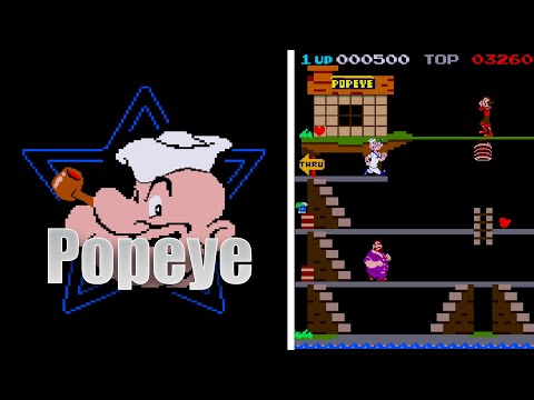 Popeye 1982 - Retro / Classic Arcade Gameplay