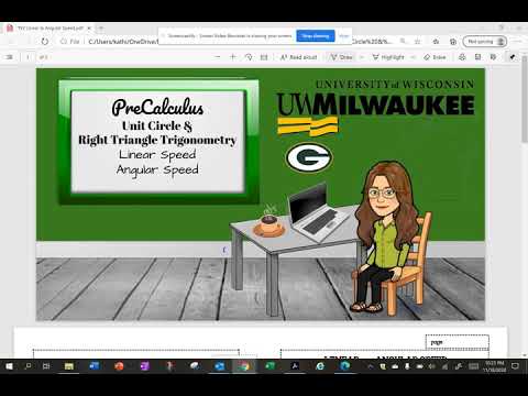 Linear and Angular Speed