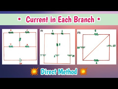 Current in each branch in a complex circuit | Current through each resistor | Kshitiz