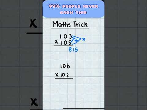 Creative Multiplication Trick To Increase Your Speed By 2x!!!!