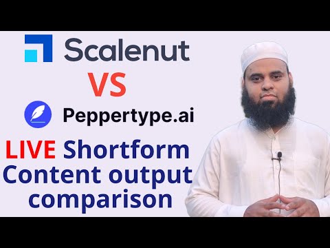 Scalenut VS Peppertype - Ai Copywriters short form content output comparison - Lifetime Deals