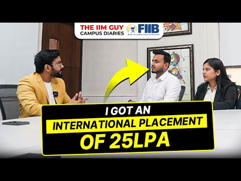 Inside FIIB Delhi campus | Placements | Ram’s 25 LPA FOREIGN Job Offer in Africa