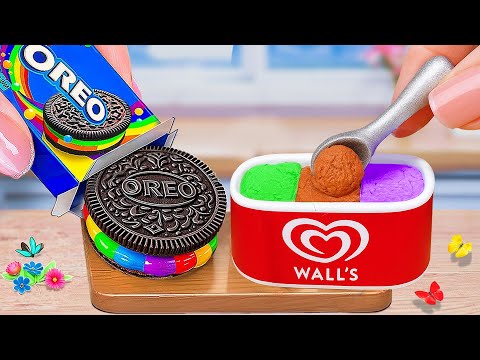 Satisfying Mini OREO vs Wall's 3 in 1 Ice Cream 🍦 Perfect Mini Summer Dessert ✨