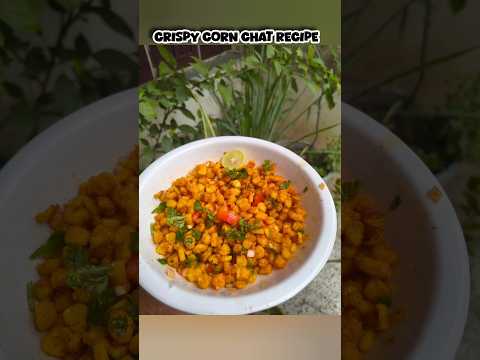 Crispy corn chat recipe 🌽😋💛 #StreetStyleDelight"#CrispyCorn #CornChaat #IndianSnacks #StreetFoodVibe