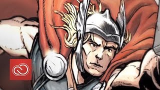Marvel Avengers Comic With Chad Lewis #MadeThis - Adobe Creative Cloud for Students | Adobe UK