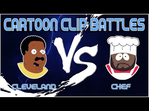 Family Guy Clip Battles Cleveland v Chef (Family Guy vs South Park)