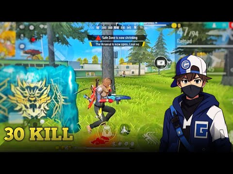 FREEFIRE 🔥"32 Kills"🤡 SOLO VS SQUAD 💪 XM8 With Mp40🎯 Garen freefire highlights 