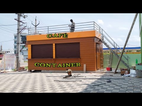 Café Container l 20'x08'x8.6' l Fully Furnished l At low price #cafecontainer #cafe #container