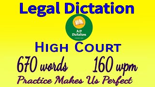 160 wpm English Shorthand Dictation || High Court Dictation || likho steno