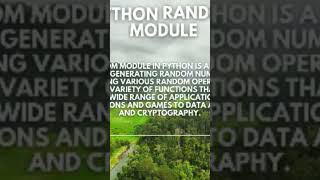 Python Random Module