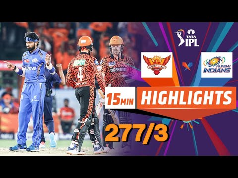 SRH vs MI ipl 2024 full highlights match || score 277/3 || ipl cricket match || srh vs mi