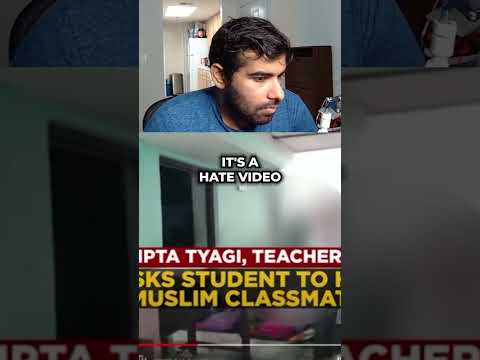 THIS TEACHER IS ABSOLUTELY DISGUSTING AND NEEDS TO BE THROWN IN JAIL #india #hindu #muslim #hate