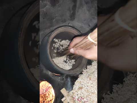 ଗାଁ ଚୁଲିରେ ଭଜା ମୁଢ଼ି #shorts #odia #viralvideo #youtubeshorts #trending