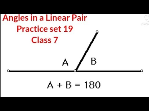 ||Practice set 19||Class 7|| Angles in a linear Pair||