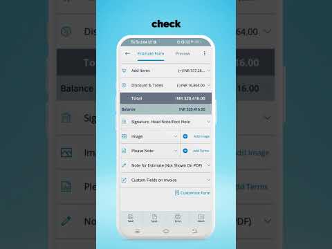 How to Create Estimates? Simple Invoice Manager | Billing and Invoicing app