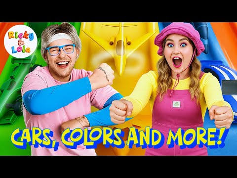 🚗🐶 Ricky & Lola’s BIG Learning Adventure! (Vehicles, Shapes, Colors & Animals)