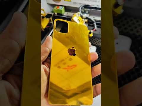 Samsung A06 Gold Glass Back with iPhone Logo ✨ | Premium Look! 🔥 #Shorts#music #punjabisong
