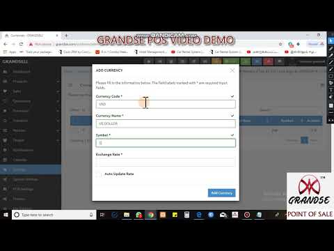 How To Add Currency On Grandse Pos Billing Software?