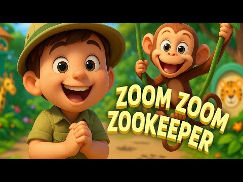 Zoom Zoom Zookeeper | Sing-along | Kids Song | Nursery Rhyme | Learn About the Zoo & Animals