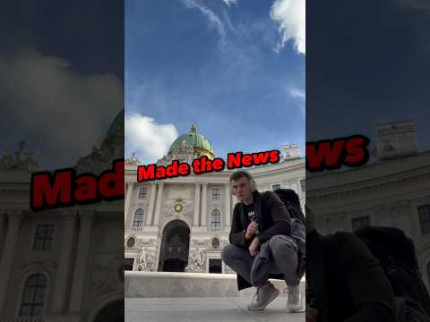 How my Trip made the news 🤯📰            #travel #travelstories #news #charity #wholesome #vienna
