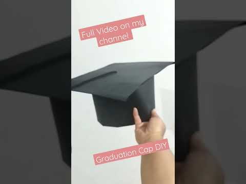 Learn to make Graduation cap | Super Easy DIY #shorts #graduationcap #trending