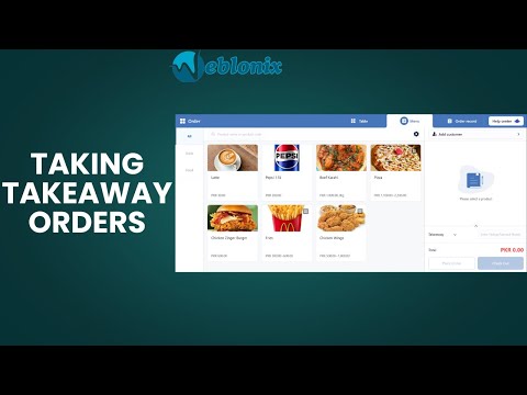 Taking Takeaway Orders | Weblonix Restaurant POS Demo