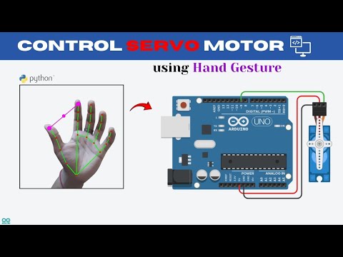 Hand Gesture Controlled Servo Motor using OpenCV and Arduino | Python OpenCV Projects
