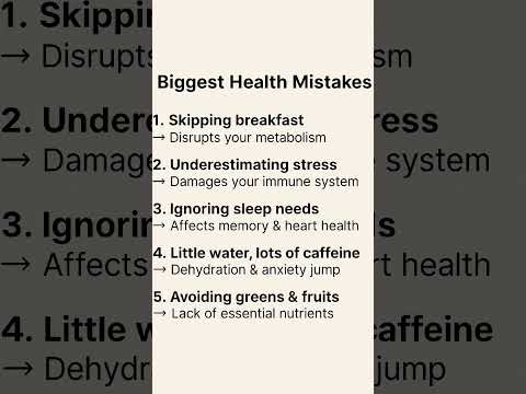 "Biggest Health Mistakes"🫵🥹💀#HealthMistakes #DailyHabits #HealthyLifestyle #FitnessIndia#shorts