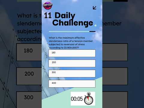 Quiz-11. Can You Answer This IS800 #steelstructure #quiz ? #shorts #ytshorts #yotubeshorts