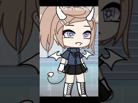 At School vs At 3 am #Gacha #gacha life #old trend