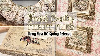 French Country Thrift Flips using NEW IOD Spring Release 2025 | Budget Friendly Spring Home Decor