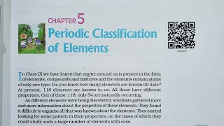 Introduction, Periodic Classification of Elements, Chapter 5, 10th Class Science