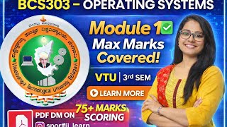 “VTU BCS303 OS Module 1 – Score 75+ Marks with Ease! ✅” PDF check description! #sporifiilearn
