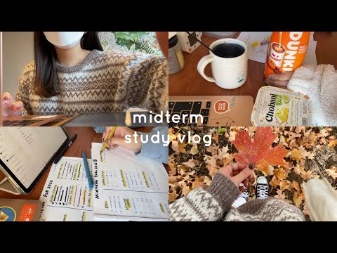 \exam vlog/ 📑地獄のテスト週間が終わりました | done with midterms!🍊