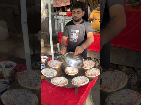 Indian Desi Tawa Pizza Only ₹50 😱￼| Street Pizza | Pizza Recipe | human state food #shrots #pizza