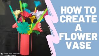 How to make a simple flower vase | Home decoration | #flowervase #simpletricks #homedecorations