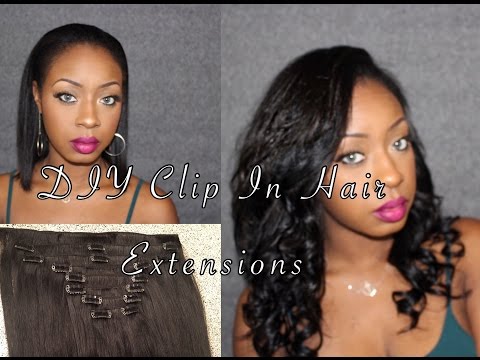 Affordable DIY Clip In Hair Extensions