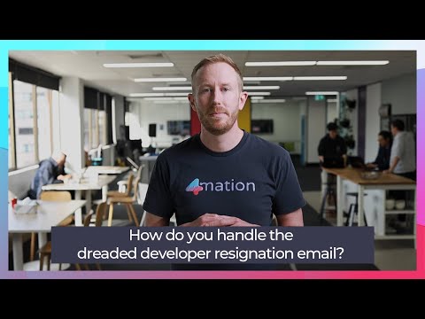 How do you handle resignation emails from your developers?