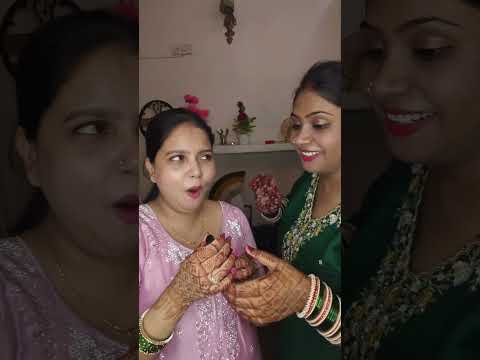 😍 Get Ready With Me for Haryali Teej 🌿💖 Fun Moments with My Jethani | #teejspecial #shorts