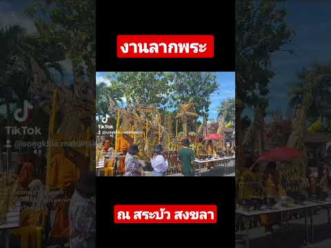 บรรยากาศลากพระปี2565 ณ สระบัว สงขลา #สงขลา #หาดใหญ่ #ชักพระ#เรือพระ