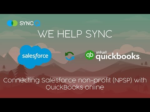 SyncQ Sync Automation - Connecting Salesforce Non-profit NPSP with QuickBooks Online