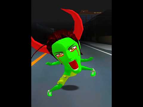Baby Rina see the Hantu head 👹🧟‍♀️🤣😢#sakuraschool#funny#shorts#cartoon#animation