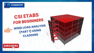 15. ETABS for Beginners: Wind Load Analysis (Part 1) using Cladding