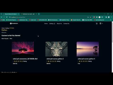 1 Year Journy of web development Video