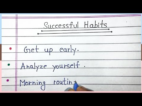 10 Habits of Successful people In English | All habits of successful people | Good Habits