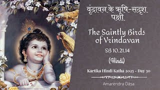 वृंदावन के ऋषि-सदृश पक्षी - The Saintly Birds of Vrindavan | SB 10.21.14 | Venu Gīta Day 28