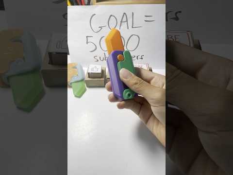 Gravity knife fidget #3dprinting #satisfying #fidget